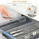 Aieve 3-Pack Heavy Duty Stainless Steel Whisks