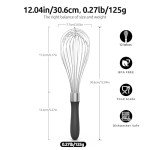 U-Taste 12in Stainless Steel Balloon Whisk