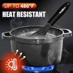 Walfos Heat-Resistant Silicone and Stainless Steel Whisk Set