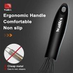Walfos Heat-Resistant Silicone and Stainless Steel Whisk Set
