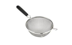 GoodCook 6-Inch Aluminum Mesh Strainer - Black/Silver