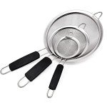 Stainless Steel Fine Mesh Strainer Set of 3