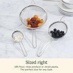 Cuisinart 3-Piece Silver Mesh Strainer Set