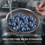 Walfos Stainless Steel Mesh Strainers Set - 3 Sizes