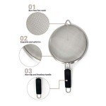 Stainless Steel Fine Mesh Strainer Set of 3