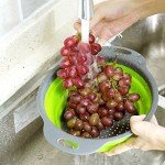Collapsible Silicone Colander Set - 3 Round Strainers