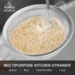 Walfos Stainless Steel Mesh Strainers Set - 3 Sizes
