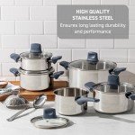 T-fal Essentials 10.5" Stainless Steel Fry Pan