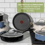 T-fal Ceramic Non-Stick Fry Pan Set, 2 Pieces