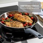 T-fal Essentials 10.5" Stainless Steel Fry Pan