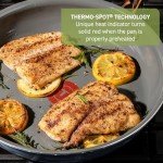T-fal Ceramic Non-Stick Fry Pan Set, 2 Pieces