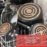 T-fal 12-Piece Nonstick Cookware Set, Black