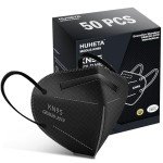 HUHETA KN95 Face Masks – 50 Pack, 5-Layer