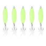 Patikil 5-Pack Glow Fishing Spoons, 1/2 oz