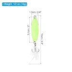 Patikil 5-Pack Glow Fishing Spoons, 1/2 oz