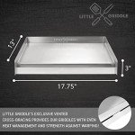 LITTLE GRIDDLE Sizzle-Q SQ180 Stainless Steel Griddle