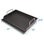 17" Nonstick Cooking Griddle for Gas Grills