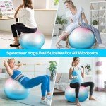 Extra Thick Anti-Burst Yoga and Fitness Ball