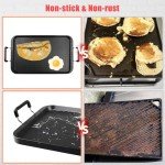 17-Inch Flat Griddle Pan for Stovetop Cooking