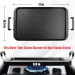 17-Inch Flat Griddle Pan for Stovetop Cooking