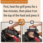 Cast Iron Grill Press - 8.5 x 4.1 Inch