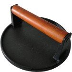Cast Iron Grill Press with Wooden Handle - Set