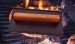 Cast Iron Grill Press with Wooden Handle - Set