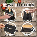 Cast Iron Grill Press Set - 8x4 Inch