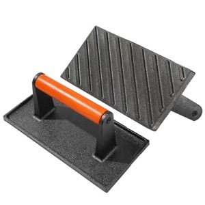 ViviCreate Cast Iron Bacon and Grill Press