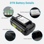 DTK 40V 6.2Ah Battery Replacement for Ryobi Tools