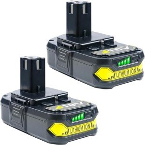 2-Pack 4.0Ah Replacement Batteries for Ryobi 18V