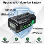40V Lithium Replacement Battery for Ryobi Tools