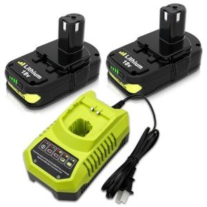 Ryobi 18V Lithium Battery Replacement 2-Pack