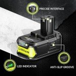 Masione 2-Pack 7Ah Ryobi 18V Battery Replacement