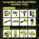 Masione 2-Pack 7Ah Ryobi 18V Battery Replacement