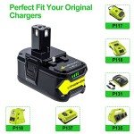 DTK 18V 6.0Ah Battery for Ryobi Tools (2-Pack)