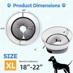 NoarWin 2-in-1 Inflatable Dog Cone Collar