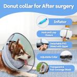 NoarWin 2-in-1 Inflatable Dog Cone Collar