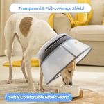 NoarWin 2-in-1 Inflatable Dog Cone Collar