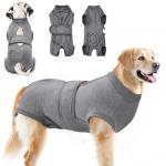 Lukovee Adjustable Dog Recovery Suit, Gray