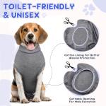 Lukovee Adjustable Dog Recovery Suit, Gray