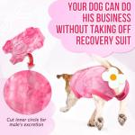 Lukovee Dog Recovery Suit - Pink, Medium