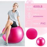 6-Pack Exercise Balls with Pump for Fitness