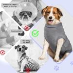 Lukovee Adjustable Dog Recovery Suit, Gray