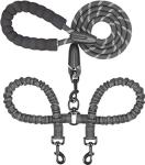 Dual Dog Leash with Bungee & 360° Swivel