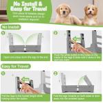 Adjustable Elevated Dog Bowl Stand with Bowls