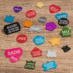 Personalized Pet ID Tags - 8 Shapes & 9 Colors