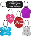 Personalized Pet ID Tags - 8 Shapes & 9 Colors