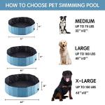 Foldable 48" Dog Pool - Perfect for Large Dogs
