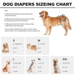 Medium Reusable Washable Dog Diapers for Females - 3 Pack
